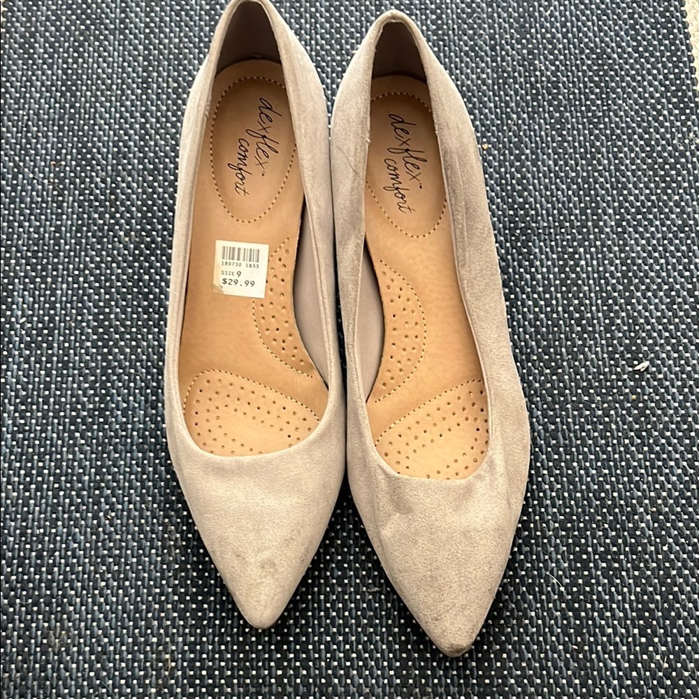 Gray Suede Heels
